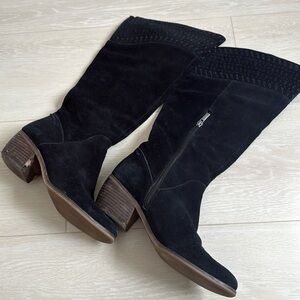 3/$10 Lucky Brand Black Suede Boots